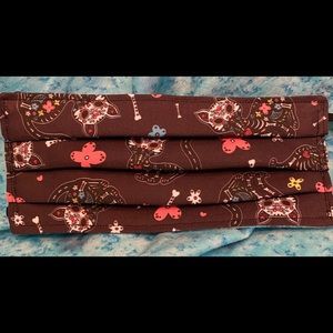 Sugar skull cat masks! 100% cotton handmade